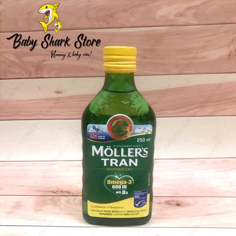 Dầu gan cá tuyết Omega 3 DHA Moller's Tran