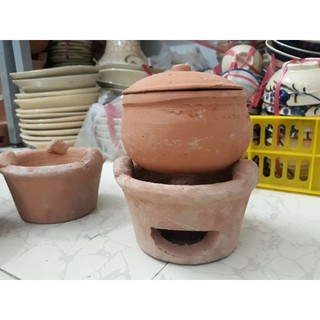 Combo bếp lò+niêu đất mini