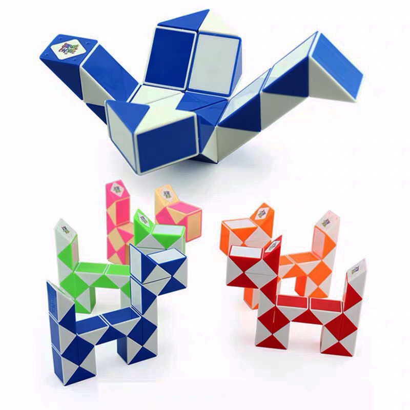 Rubik Rắn Gấp Khúc Snake MaGic 24 / 36 / 48 / 72 Đoạn - Rubic Biến Thể Xếp Hình Cao Cấp