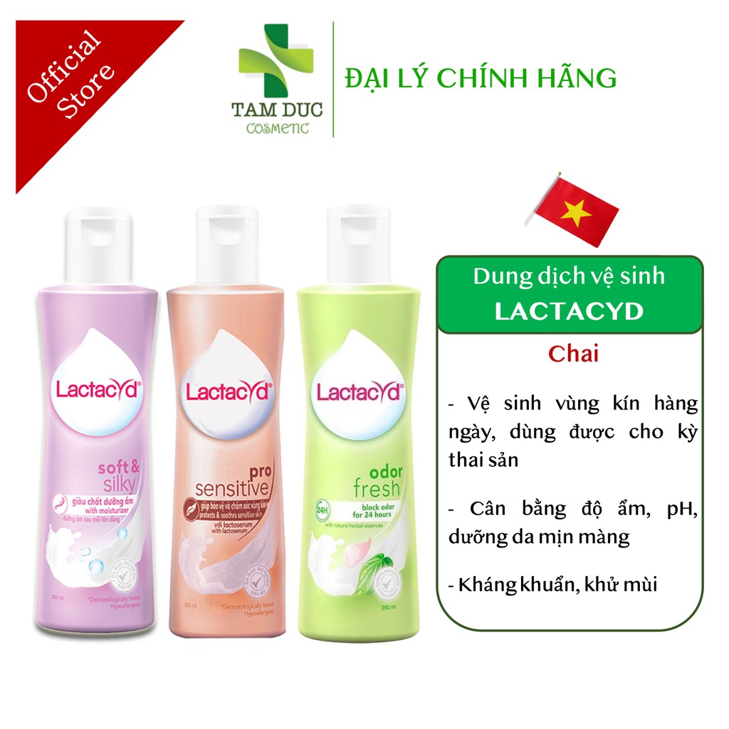 [New] Dung Dịch Vệ Sinh Phụ Nữ LACTACYD Odor Fresh - Soft & Silky - Pro Sensitive