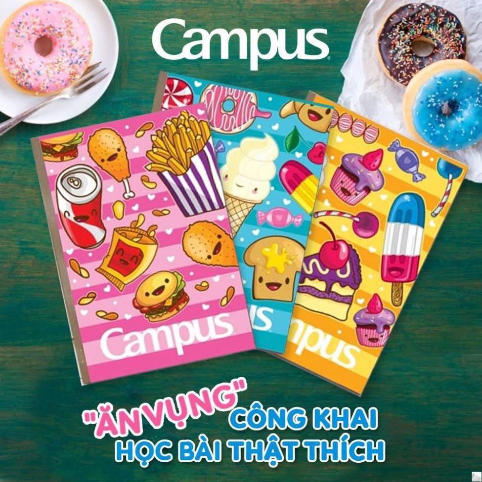 Vở Campus Kẻ Ngang 80/120 Trang - Campus Food ...