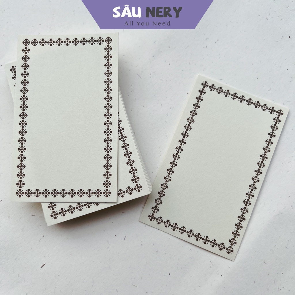 Sâu Nery - Giấy ghi chú hoa thị nâu Classiky
