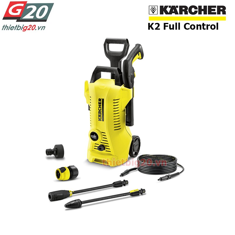 [CHÍNH HÃNG KARCHER ĐỨC] Máy rửa xe Karcher K2 Full Control EU (Kèm bình bọt 0.6L và nước rửa xe)