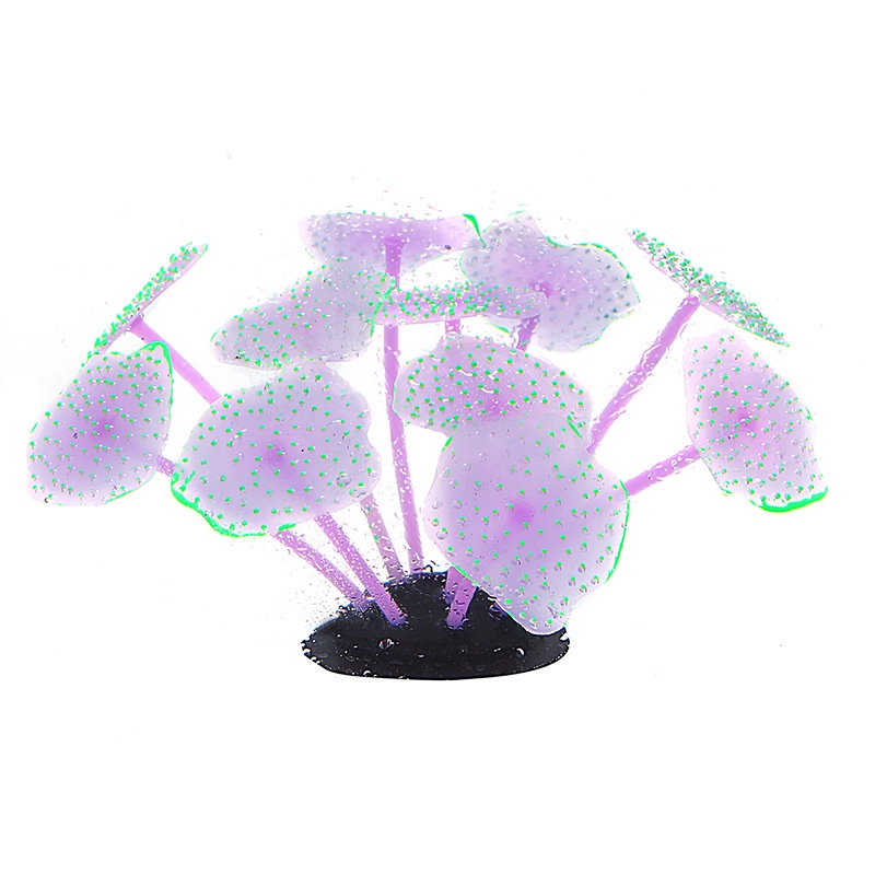 San Hô silicone Màu Huỳnh Quang Dùng Trang Trí Bể Cá