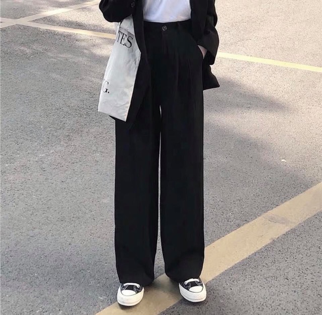 Quần Simple pant Ống Rộng Unisex