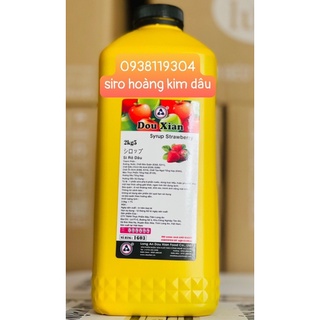 Siro hoàng kim dâu 2kg5 ( bình vuông) dowxian