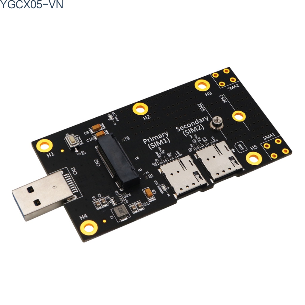 Thẻ Mở Rộng Thẻ Sim Nano M.2 Sang Usb 3.0 Cho Laptop Desktop Wlan / Lte 3g / 4g / 5g