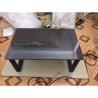 Bàn xếp vân gỗ mdf 60*1m cao 35 chân gấp được