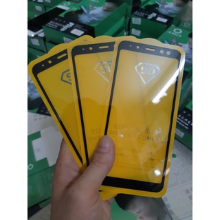 Kính Cường Lực 9D Samsung A8(2018) Full Màn Hình Đen