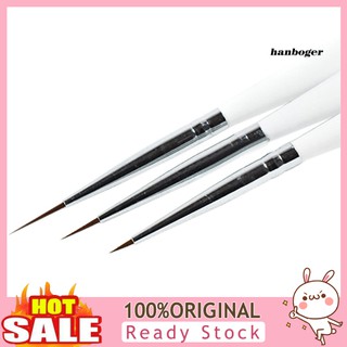 Set 3 cọ vẽ móng tay chuyên nghiệp