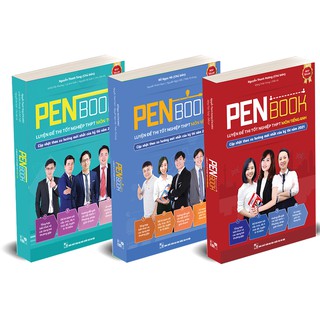 Combo PENBOOK Luyện Đề Thi THPT Quốc Gia Môn Toán + Lí + Anh