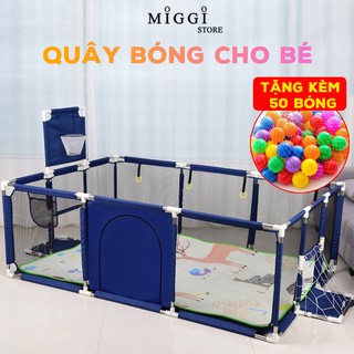 [TẶNG 50 BÓNG NHỰA] Nhà bóng cho bé - Hàng đẹp Khung gỗ - Quây bóng - Quây cũi cho bé - Nhà banh cho bé