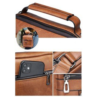 Túi Đeo Chéo Nam 💎FREE SHIP💎 Túi Xách Da Nam Cao Cấp Weixier 8642 Chống Nước, Có Nhiều Ngăn Nhỏ Tiện Lợi | BigBuy360 - bigbuy360.vn