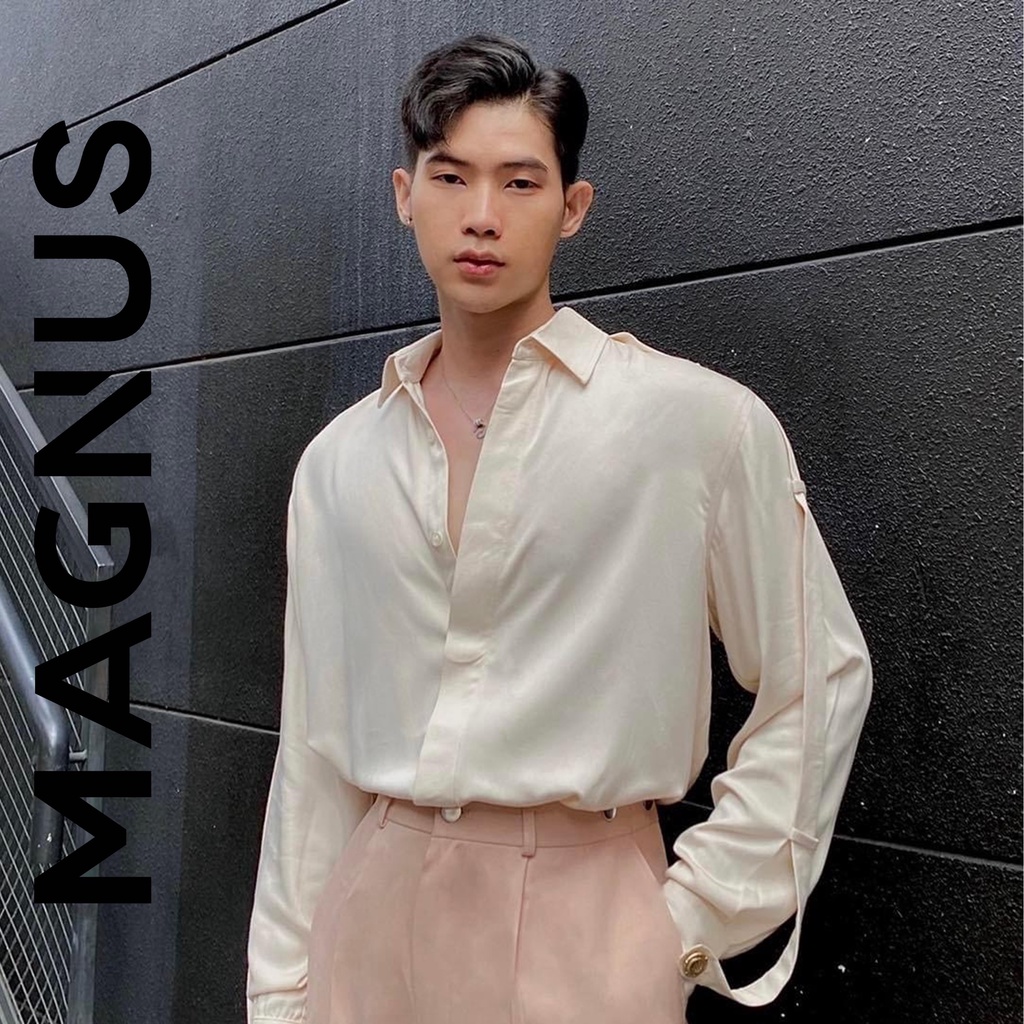 Áo Sơ Mi Nam dài tay phối dây MAGNUS Leila Shirt
