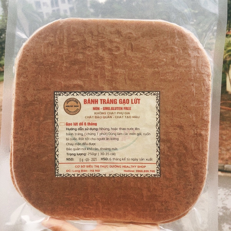 250g bánh tráng gạo lứt ăn kiêng Eatclean