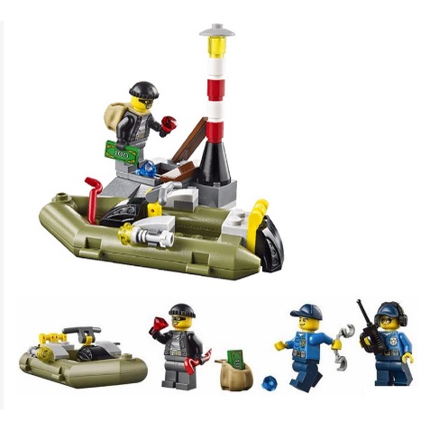 Đồ chơi trẻ em lắp ráp xếp hình Lego City 60045 Bela 10421 Tàu Tuần Dương CS 409pcs