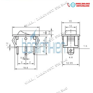 Công Tắc 3 Chế Độ On - Off - On
