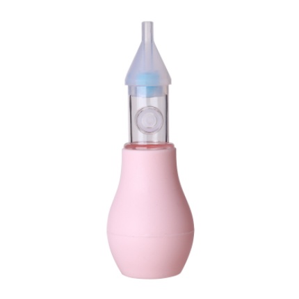Dụng cụ hút mũi quả bóp có nắp đậy cho trẻ nhỏ - Hút mũi bằng silicon đầu mềm cho bé