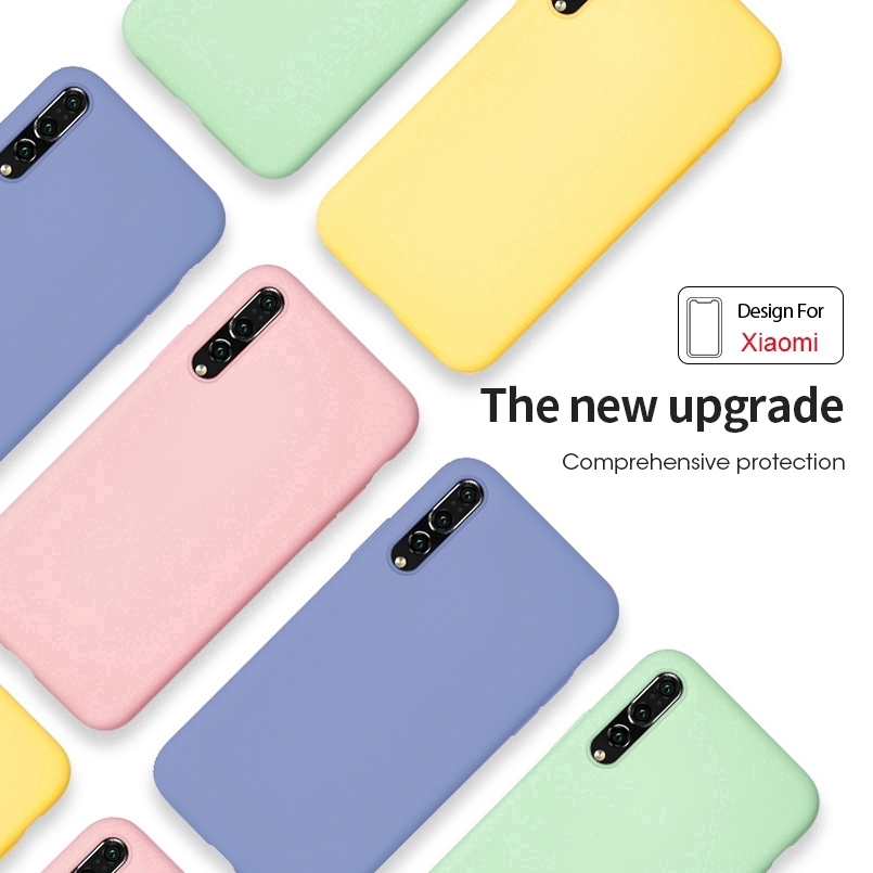 Soft Case Xiaomi Mi 8 9 8SE 9SE 6 6X 8Lite Pocophone F1 Original Liquid Silicone Case