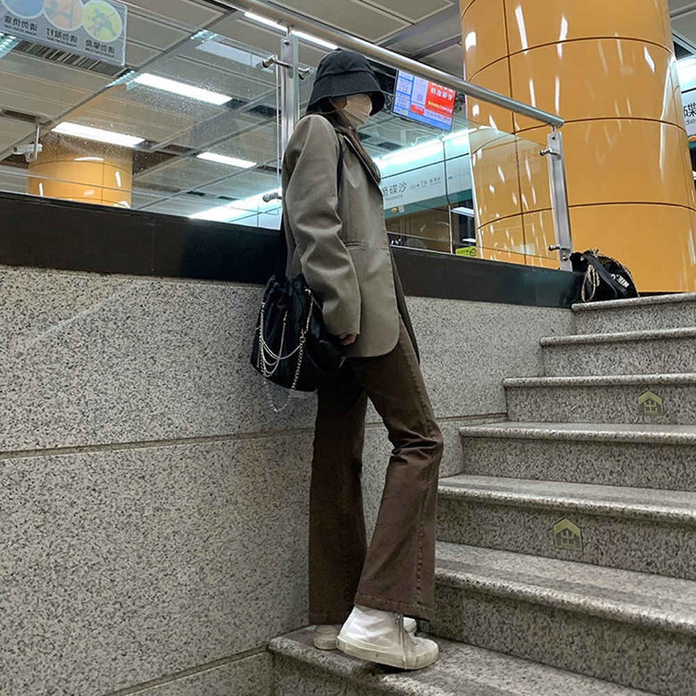 Quần Jeans Dài Ống Loe Thời Trang Dành Cho Nữ