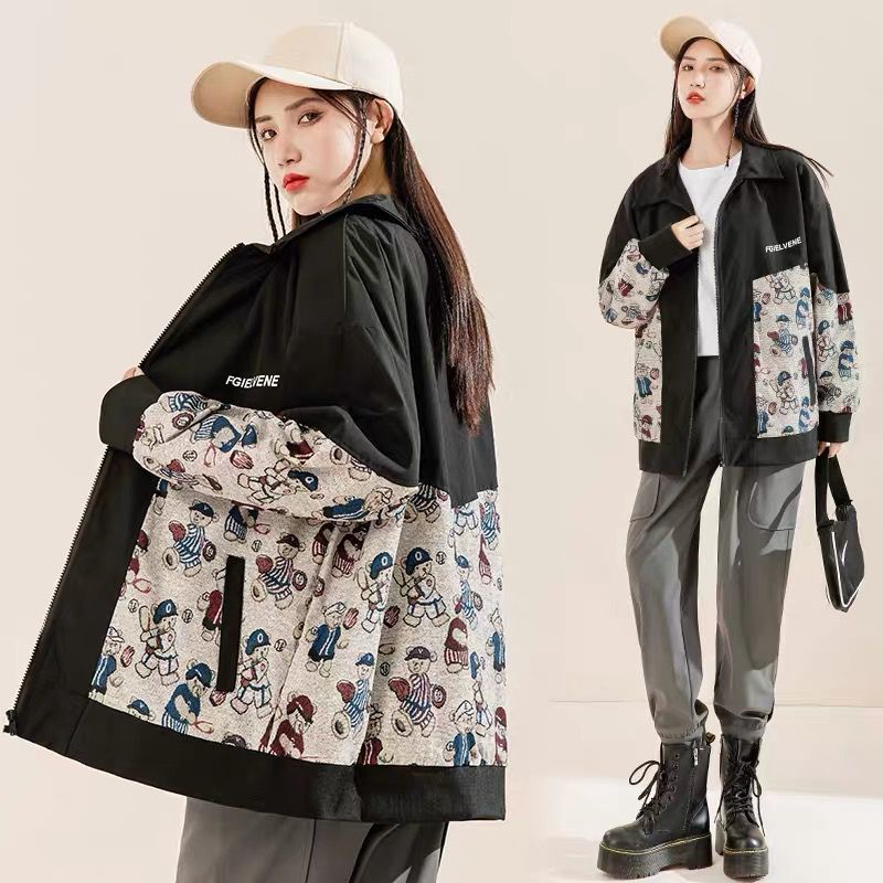 Áo Khoác Nam Dáng Rộng Thời Trang Đa Phong Cách Nữ Thường Ngày Bigsize Jacket In Phong Cách Hàn Quốc Pop Unisex Khoác ÁO KhoáC Gió ĐẹP