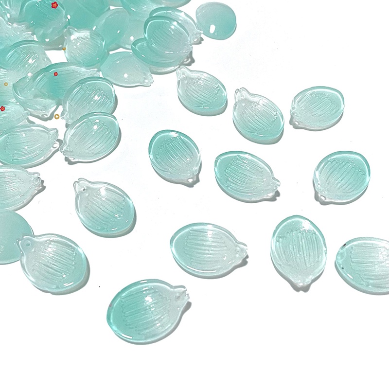 5 cánh hoa thủy tinh 16*22mm nguyên liệu làm trâm làm trang sức cố trang cosplay cổ phục