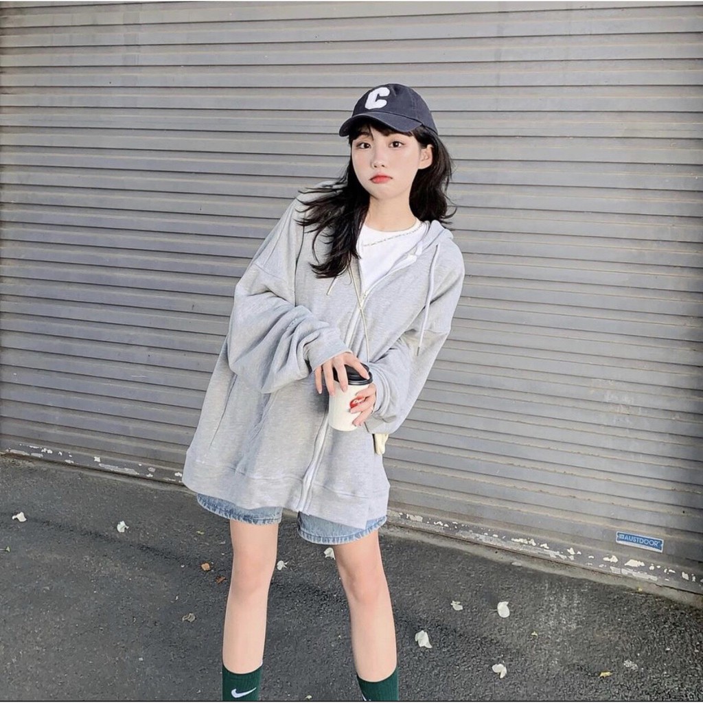 Áo KHOÁC Hoodie TRƠN 2 Màu Nam Nữ Ulzzang Unisex 1hitshop | BigBuy360 - bigbuy360.vn