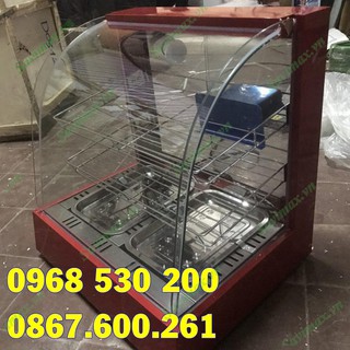 Tủ trưng bày giữ nóng thực phẩm mini