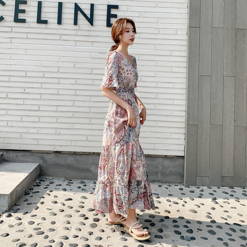 Đầm họa tiết hoa phong cách Pháp 2021 dành cho nữ | BigBuy360 - bigbuy360.vn