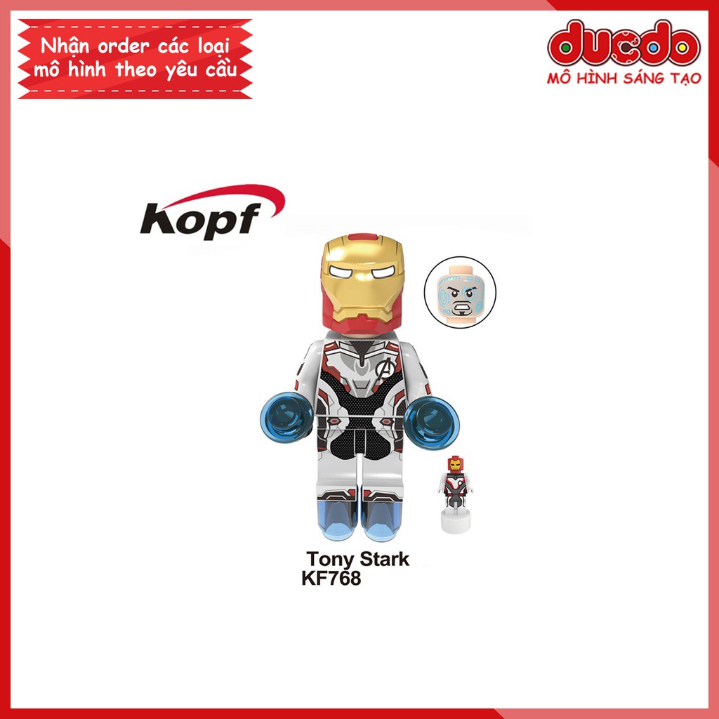 Minifigures biệt đội Avenger End Game full đồ Quantum - Đồ chơi Lắp ghép Xếp hình Mô hình Mini Iron Man KF 6076