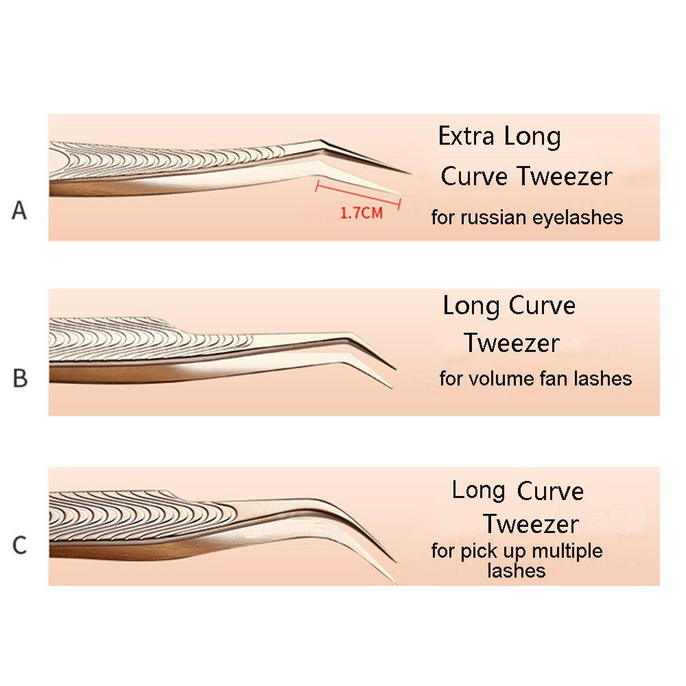 Nhíp Nối Mi Mi MIH Bằng Thép Không Gỉ Thiết Kế Cong / Thẳng Độc Đáo Mới
