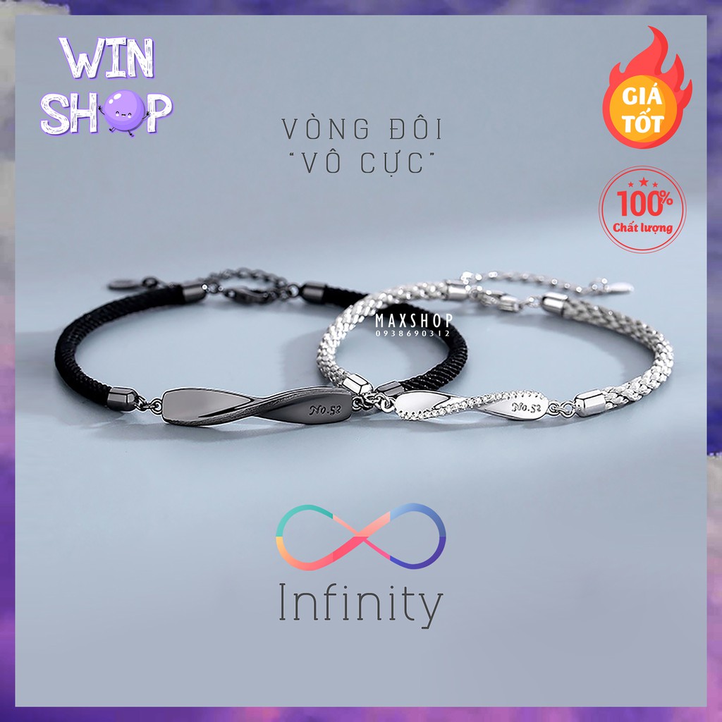 Vòng tay đôi VÔ CỰC - INFINITY mẫu mới nhất cực đẹp