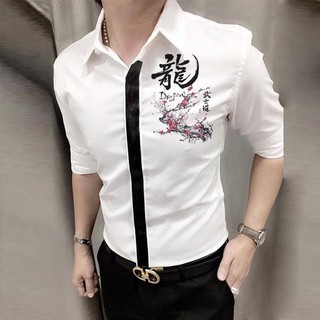 Áo sơ mi nam dài tay Hàn Quốc vải cotton chống nhăn cao cấp ảnh thật