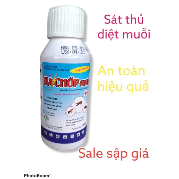 ( xả hàng tốt giá rẻ kiếm 5 sao) chai diệt muỗi Tia Chớp 100EC nguyên liệu Anh Quốc, tặng kèm phụ gia bám dính