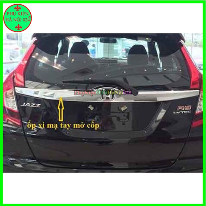 Ốp Tay Mở Cốp Mạ Crom Xe Ô Tô Jazz 2018-2020