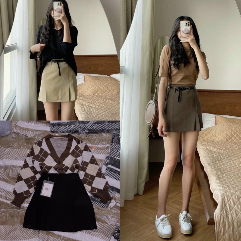 [Ảnh thật /video]Chân váy tennis ngắn xếp ly thời trang nữ hàng cao cấp