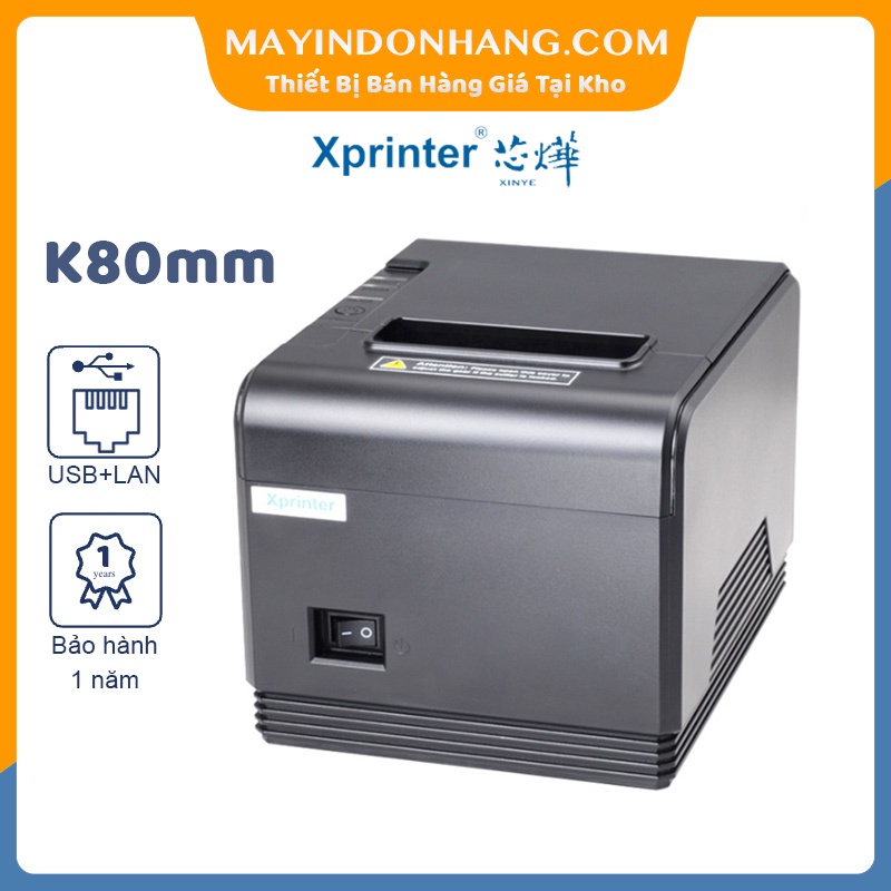 Máy In Hóa Đơn Tính Tiền Xprinter Q200 USB + LAN Giá RẺ ( Hỗ Trợ Giao Hàng Goviet )