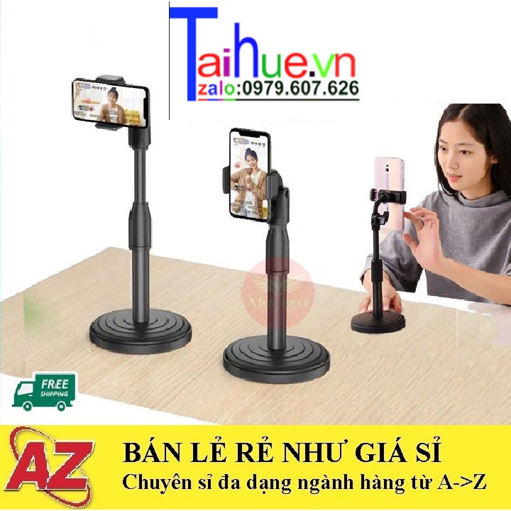 Giá Đỡ Điện Thoại Để Bàn Kẹp Điện Thoại Livestream Xem Video Xoay 360 Độ