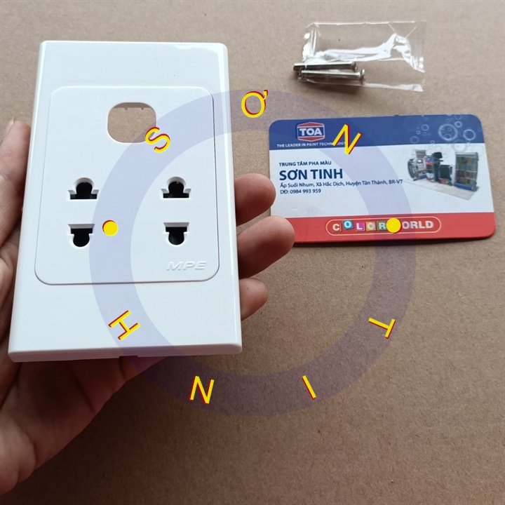 Ổ Cắm Âm Tường Đôi Ba 2 Chấu MPE  A20US2XXN A20US2N A20US2XXN A20US3N A201VXN