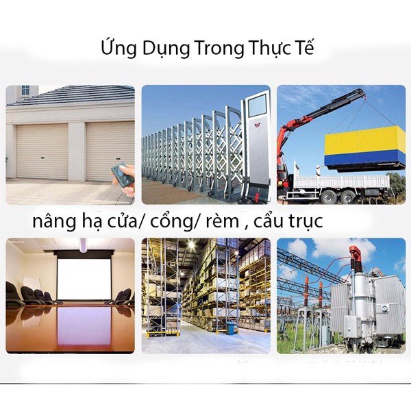 Công tắc đảo chiều động cơ điều khiển từ xa công suất lớn HT-6805W-5 (AC 75V-400V)-40A tầm xa 1km .Có học lệnh