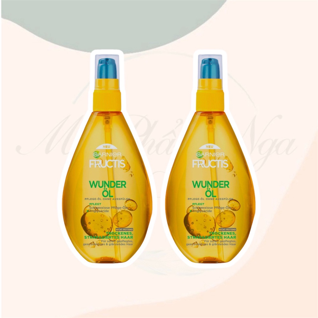 Tinh dầu xịt dưỡng tóc Garnier Fructis siêu phục hồi mềm mượt tóc