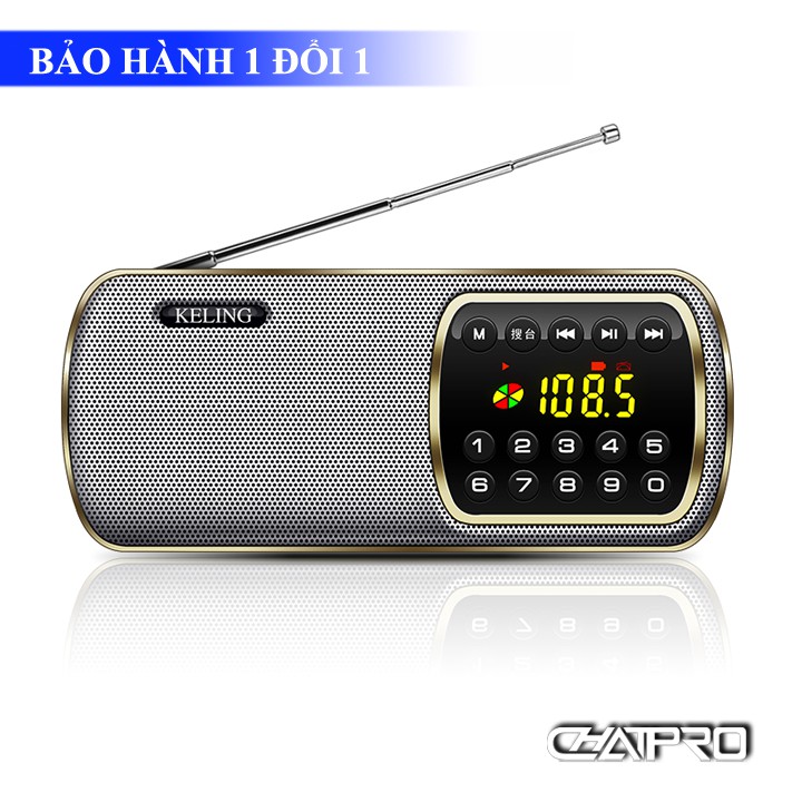 Radio Mini Nghe Nhạc Thẻ Nhớ, USB, Đài FM Keling F3