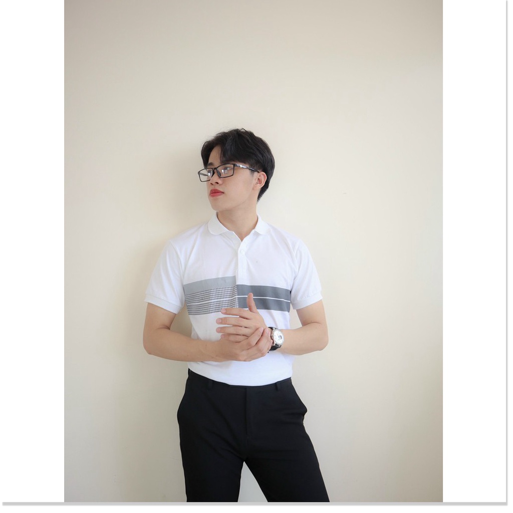 Áo thun cổ trụ ngắn tay tôn dáng chuẩn body KHANH AN