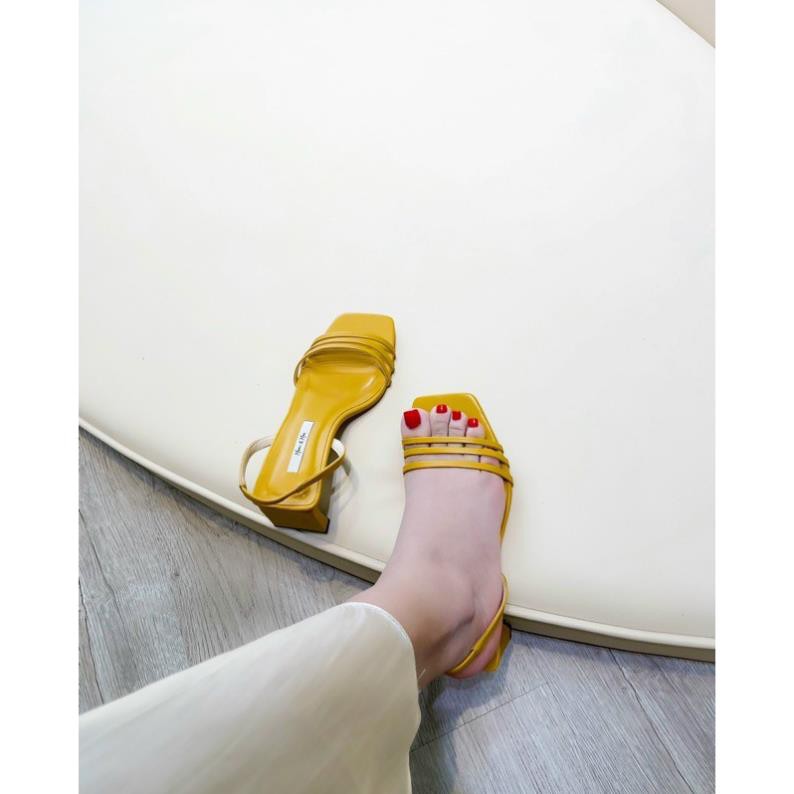 Giày Nữ Cao Gót Giày Sandal Nữ Gót Vuông Thiết Kế Độc Lạ Hàng Siêu Chất Loại 1 VNXK CZ1754