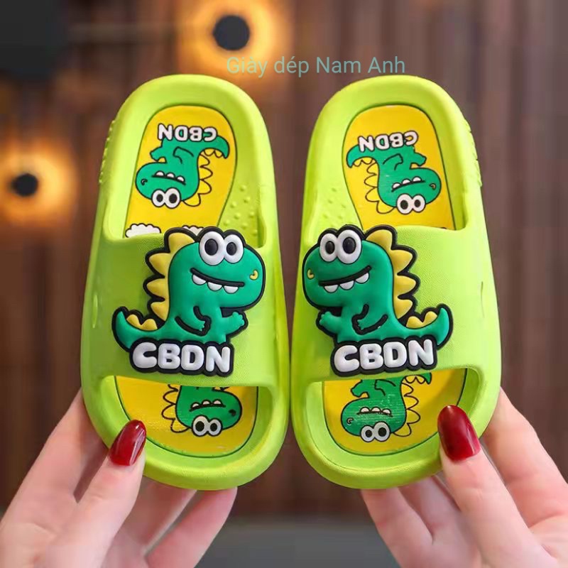 Dép trẻ em dành cho bé trai và bé gái hình dán khủng long CBDN mã số 808