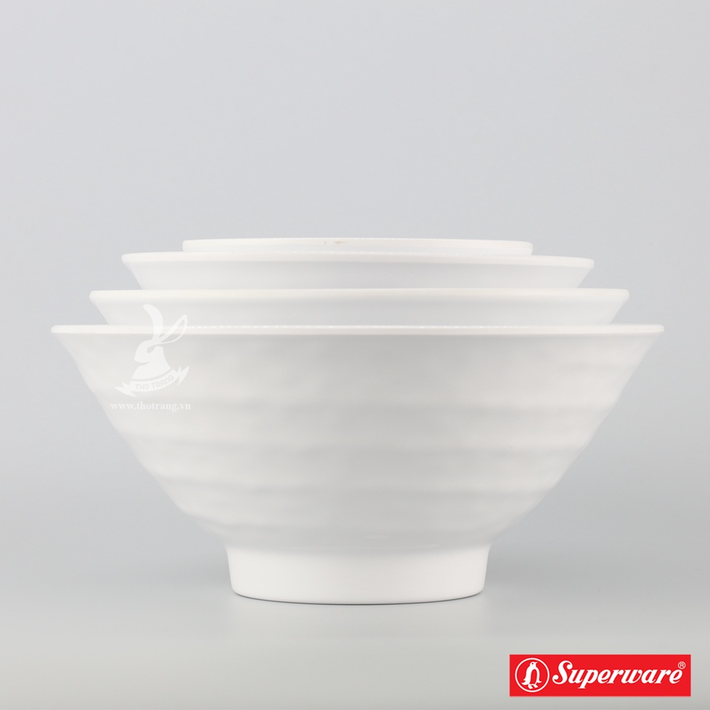 TÔ BÚN, MÌ, PHỞ MÀU TRẮNG NHỰA MELAMINE SUPERWARE THÁI LAN