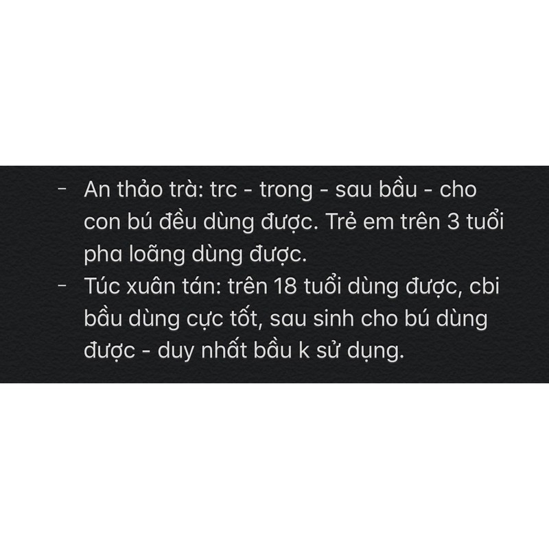 Túc Xuân Tán sam natural | BigBuy360 - bigbuy360.vn
