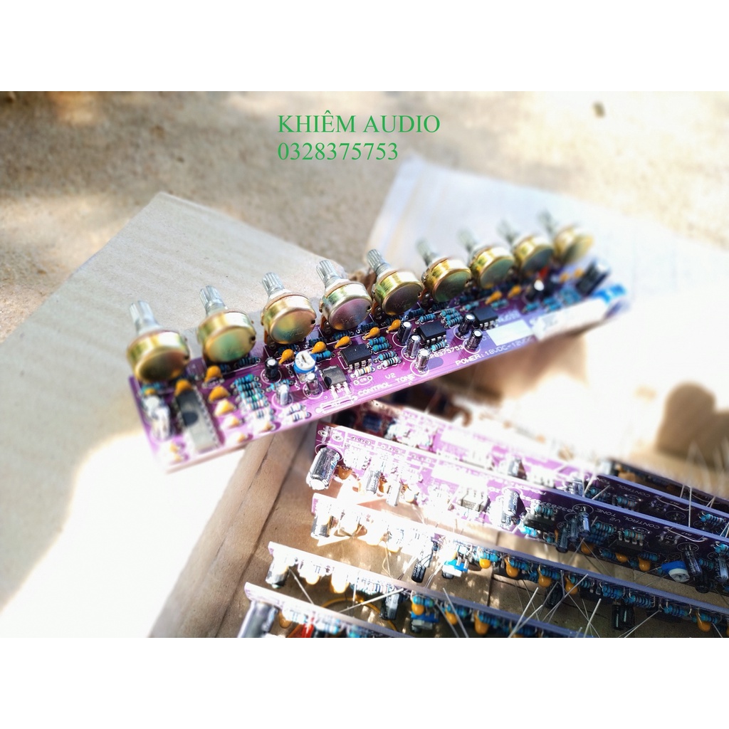 Mạch karaoke control 9 nút,11 nút nguồn đơn, echo siêu hay bản V2