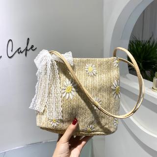 Túi Xách Nữ Đan Rơm Thời Trang Cổ Điển