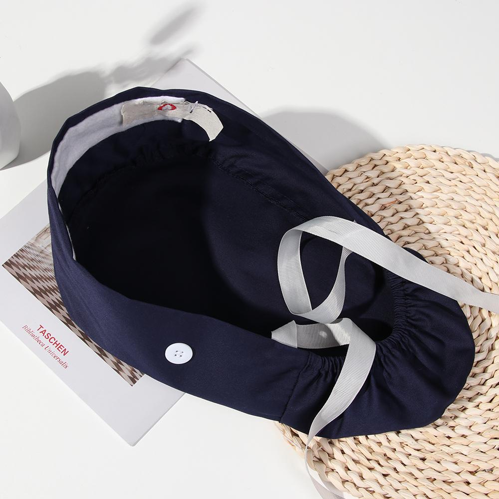 1 Mũ Cotton Cột Tóc Đuôi Ngựa Dài Thắt Nơ Sau Lưng